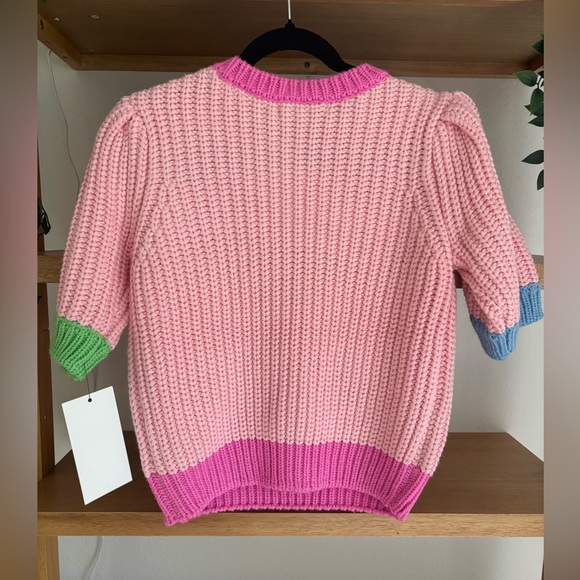 English Factory Pink Multicolor Chunky Knit Sweater - Picture 7 of 10